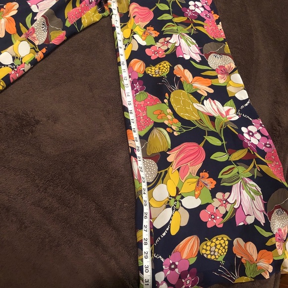 New w/o tags Trina Turk Silk Flare Pants size S - Picture 8 of 9